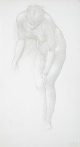 Hajlongó meztelen nő alkotó: Edward Burne-Jones