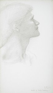 Egy férfi feje alkotó: Edward Burne-Jones