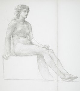 Meztelen nő lába alkotó: Edward Burne-Jones