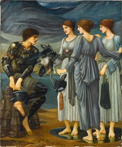 Perseusz és a tengeri nimfák alkotó: Edward Burne-Jones