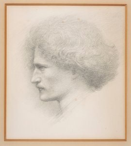 Ignacy Jan Paderewski portréja alkotó: Edward Burne-Jones