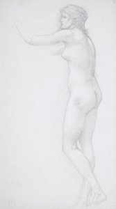 Álló női akt alkotó: Edward Burne-Jones