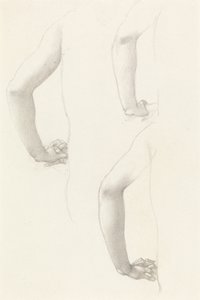 Egy kar és kezek tanulmányozása alkotó: Edward Burne-Jones