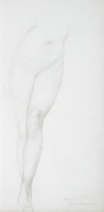 A női lábak tanulmányozása alkotó: Edward Burne-Jones