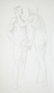 Két női akt alkotó: Edward Burne-Jones