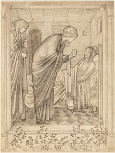 A betegek meglátogatása alkotó: Edward Burne-Jones