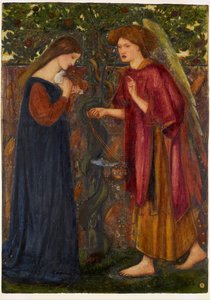 Az Angyali üdvözlet alkotó: Edward Burne Jones