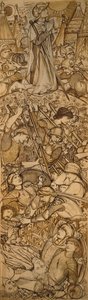 A bet-horoni csata - Józsué megparancsolja a Napnak és a Holdnak, hogy álljanak meg alkotó: Edward Burne Jones