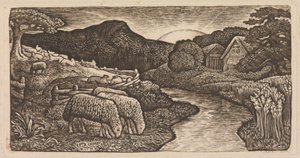 Legelőjének juha alkotó: Edward Calvert