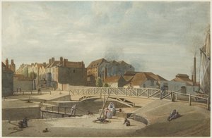Bathurst-medence (ceruza és akvarell papíron) alkotó: Edward Cashin
