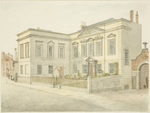 A Bristol Városi Könyvtár, King Street (ceruza és akvarell papíron)