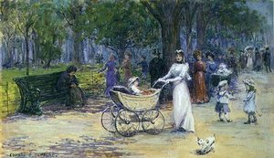 Sétáló (akvarell) alkotó: Edward Charles Clifford