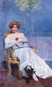 A fagyöngy alatt (színes litó) alkotó: Edward Charles Clifford