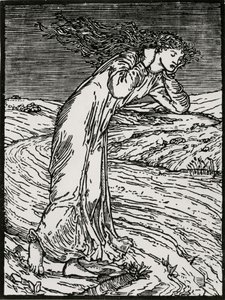 A psziché a folyóba veti magát alkotó: Edward Coley (after) Burne Jones