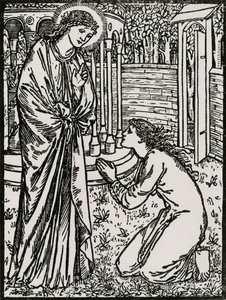 Psyche és Juno alkotó: Edward Coley (after) Burne Jones