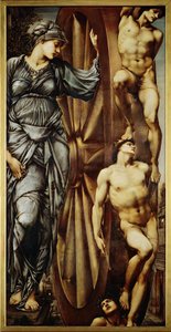 La Roue de la Fortune - A szerencsekerék ... (festmény, vászon) alkotó: Edward Coley Burne Jones