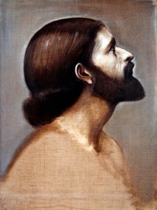 Cophetua király arcképe, 1883-84 körül (olaj, alapozatlan vászon) alkotó: Edward Coley Burne Jones