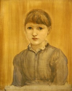 A művész lányának, Margaretnek a portréja (olaj, vászon) alkotó: Edward Coley Burne Jones