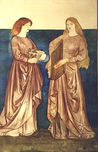 Szent Dorottya és Szent Cecília alkotó: Edward Coley Burne Jones