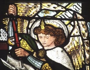 Szent Mihály alkotó: Edward Coley Burne Jones