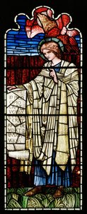Ashton Under Lyne, Albion Congregational Church, Morris & Co., Edward Burne-Jones, St Matthew, 1896 alkotó: Edward Burne Jones