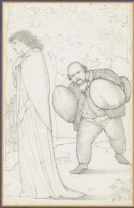Dante Gabriel Rossetti párnákat hoz Jane Morrisnak alkotó: Edward Burne Jones