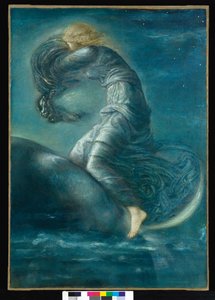 Luna, 1872-75 körül alkotó: Edward Burne Jones