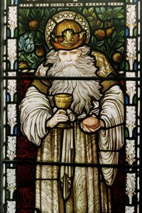Melkizedek, Salem királya, 1876 (ólomüveg) alkotó: Edward Burne Jones