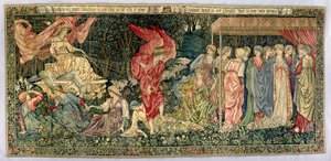Vénusz elhaladása, 1901-ben tervezték és 1926-ban szőtt (gyapjú, selyem és len kárpit) alkotó: Edward Burne Jones
