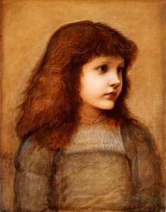Gertie Lewis portréja, félhosszúság, 1879-80