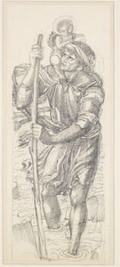 Szent Kristóf és a Krisztus gyermek alkotó: Edward Coley Burne Jones