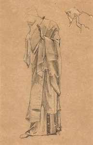 A Lancelot álmához kapcsolódó tanulmány alkotó: Edward Burne Jones