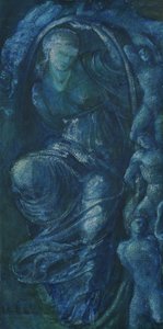 Tanulmány a szerencsekerékhez, 1870 (wc papíron) alkotó: Edward Burne Jones