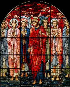 A felemelkedés ablaka, részlet, 1885 (ólomüveg) alkotó: Edward Burne Jones