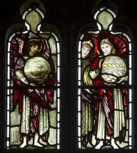 A teremtés napjai, 1874 (ólomüveg) alkotó: Edward Burne Jones