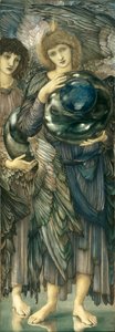 A teremtés napjai: A második nap, 1870-76 (wc, gouache, kagylóarany és platinafesték, vászon borítású panelen) alkotó: Edward Burne Jones