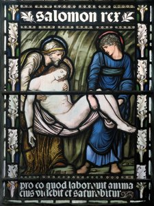 The Tombment, 1876 (festett üveg) alkotó: Edward Burne Jones
