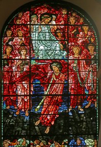 Az utolsó ítélet, 1885-1897 (festett üveg) alkotó: Edward Burne Jones
