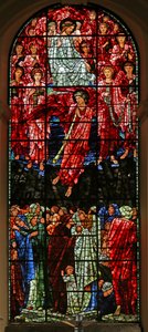 Az utolsó ítélet, 1885-1897 (festett üveg) alkotó: Edward Burne Jones