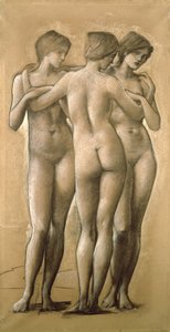 Venus Concordia – Tanulmány a három gráciáról, 1895 alkotó: Edward Burne Jones