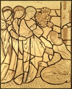 Hová tűnt a kedvesed, ó te a legszebb nők között (ecset, tinta és ceruza papíron) alkotó: Edward Burne Jones
