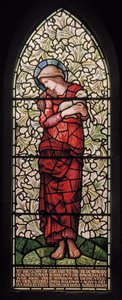Wilden, All Saints, Morris & Co., Edward Burne-Jones, John Henry Dearle (1859-1932), St Agnes, 1902-1914, Louisa, Alfred, The Baldwins, miniszterelnök, metodista, Worcestershire, Arts & Crafts, Rudyar alkotó: Edward Coley and Dearle Burne-Jones