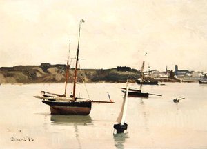 St. Servan kikötője alkotó: Edward Darley Boit