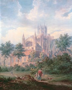 Ely-székesegyház délkeletről (részlet) alkotó: Edward Dayes
