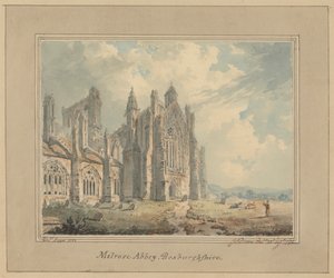Melrose Abbey, Roxburghshire alkotó: Edward Dayes