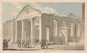 Szent Pál templom, Covent Garden, a tűz után alkotó: Edward Dayes