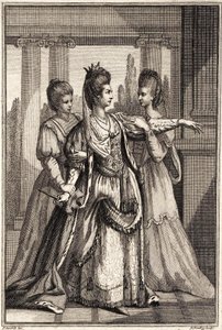Mary Ann Yates Kleopátra szerepében a Drydens All for Love c.1778-ban