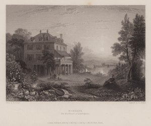 Villa Diodati, Lord Byron rezidenciája (metszet) alkotó: Edward Francis (after) Finden