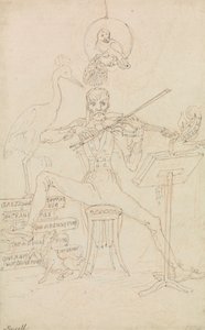 Karikatúra önarckép alkotó: Edward Francis Burney