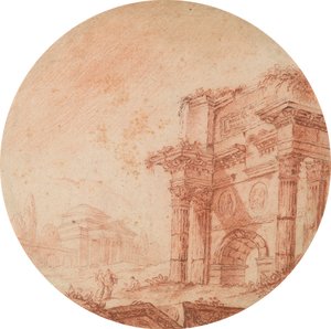 Római romok alkotó: Edward Francis Burney